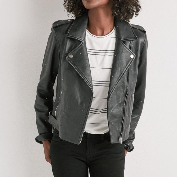 Lucky Brand Pin Dot Moto Jacket